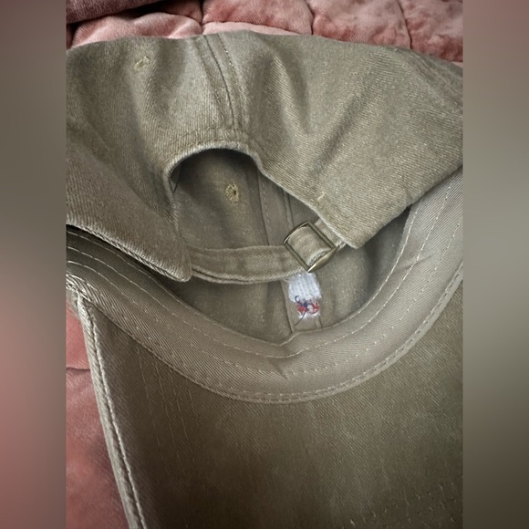 Ghost In Socks Embroidered Baseball Hat Khaki - Picture 7 of 7